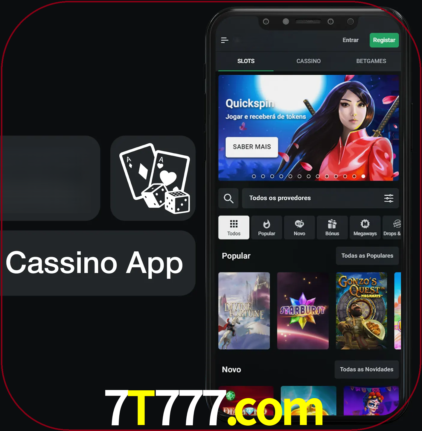 Jogue jogos de cassino e ganhe.