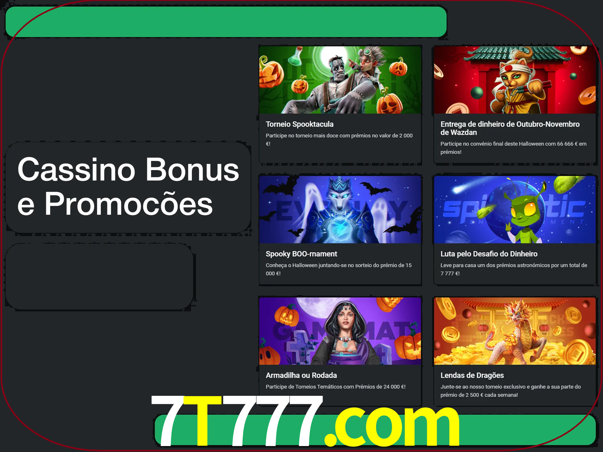 Verifique se há novos bônus de cassino para reivindicar.
