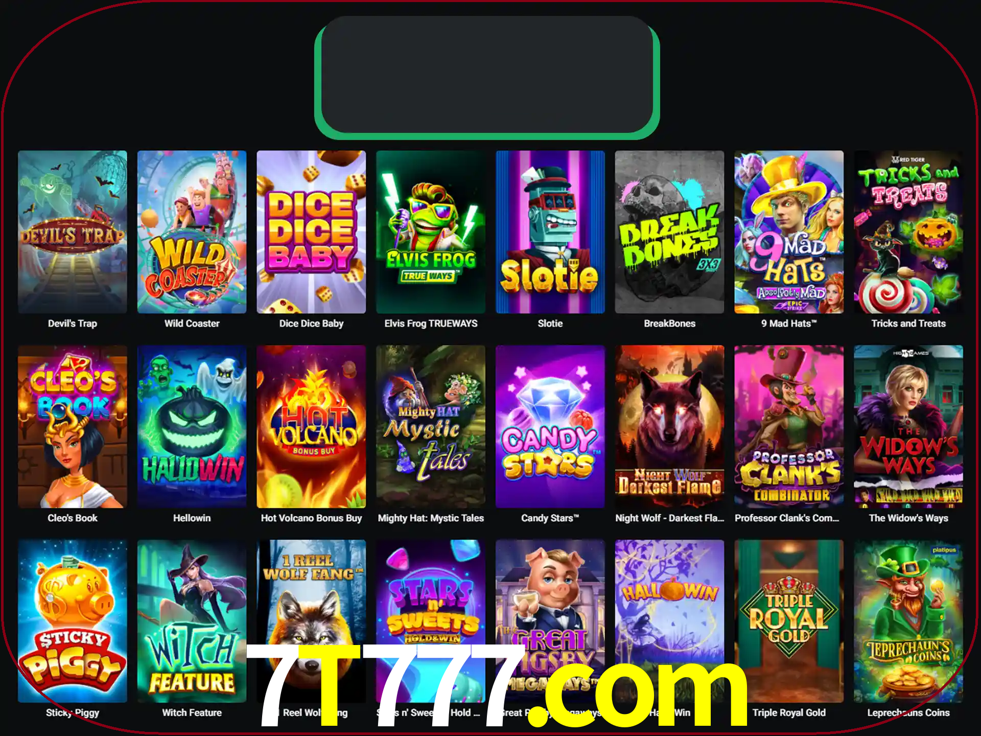 Procure por seus amados jogos de slot.