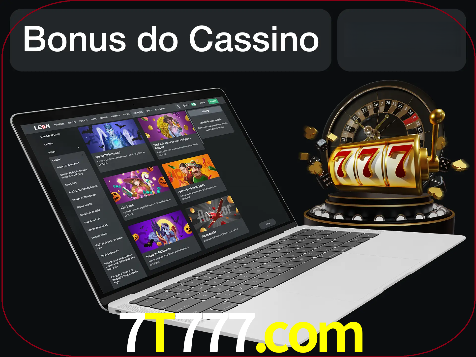 Use o bônus do cassino para começar melhor.