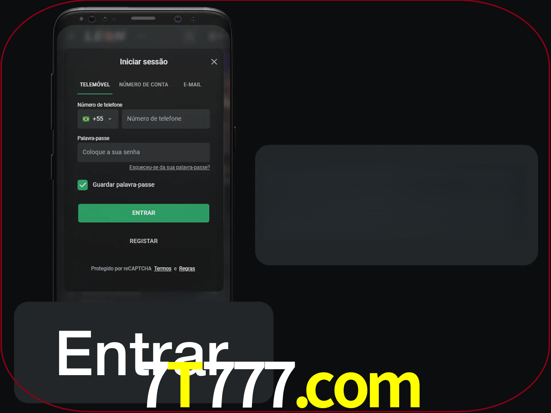 Faça o login para começar a apostar e jogar no cassino.