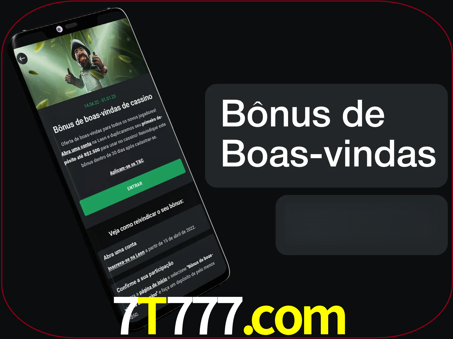 Não se esqueça de usar o bônus de boas-vindas.